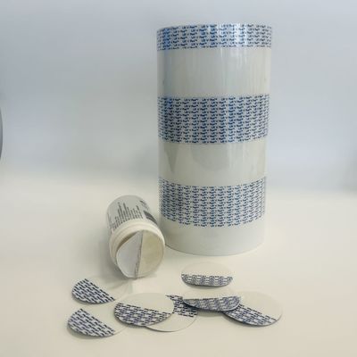 1.0mm 0.05mm Foam Backing Aluminum Foil Sealing Film cho đường kính niêm phong 10-180mm