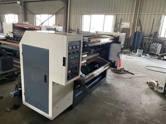 Máy cắt phim OPP PVC Paper Slitter Máy cắt giấy cuộn 5KW