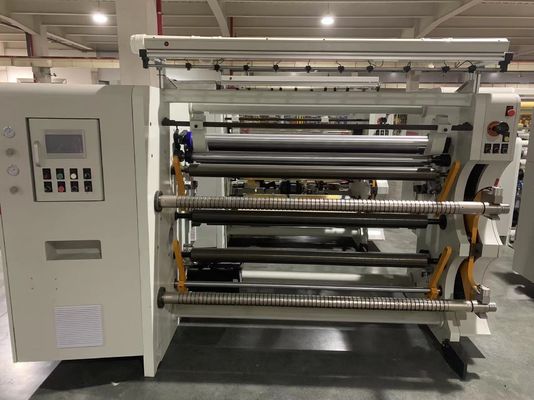 Máy cắt phim mỏng ba động cơ Roll Paper Slitter Aluminium Foil Rewinder 1300mm