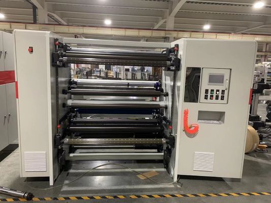 Máy cắt giấy Kraft tốc độ cao Max Diameter Mother Roll 1400mm Min Width Finished Roll 30mm