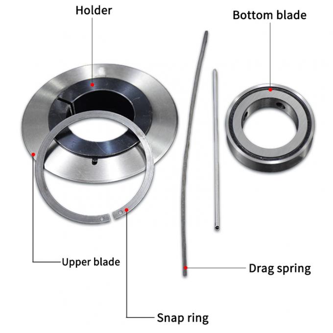 Vòng cao độ chính xác Rotary cắt đứt Blade Pvc Edge Blade Rotary Blades Machine cắt đứt Paper Pipe Adhesive Tape Machine cắt đứt Blade 16